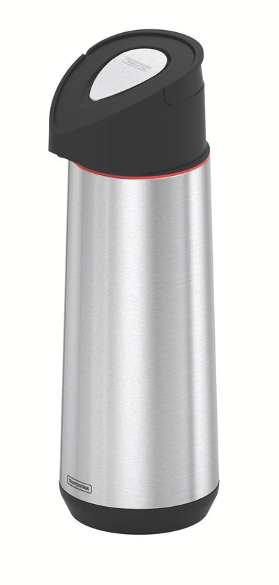 Garrafa Térmica Tramontina Exata em Aço Inox 1,8 Litros Inox/Preto