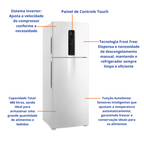 Refrigerador Electrolux 480L IT70 Duplex Efficient AutoSense SmartBivolt Branco Bivolt