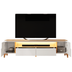 Rack Alicia para TV de até 75" DJ Móveis 224cm 100% MDF Bali e Cedro