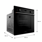 Forno de Embutir Elétrico Brastemp 84L BOX84AE com Air Fryer Pro Preto 220V