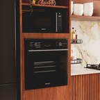 Forno de Embutir Elétrico Brastemp 84L BOX84AE com Air Fryer Pro Preto 220V