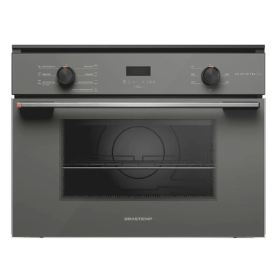 Forno de Embutir Elétrico Brastemp 47L Infinity com Air Fryer Cinza 220V