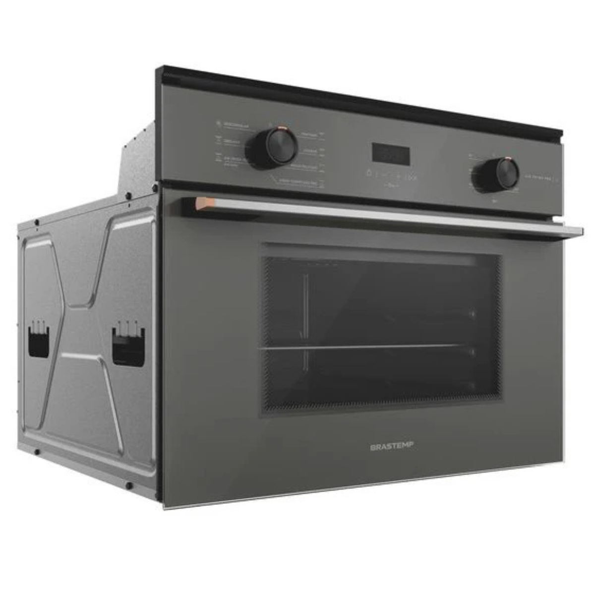 Forno de Embutir Elétrico Brastemp 47L Infinity com Air Fryer Cinza 220V