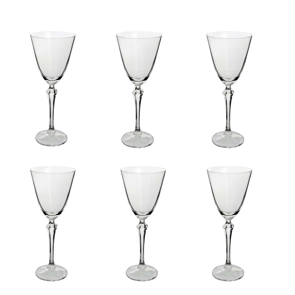 Jogo de 6 Taças Elizabeth Full-Fit em Cristal Ecológico 350ml