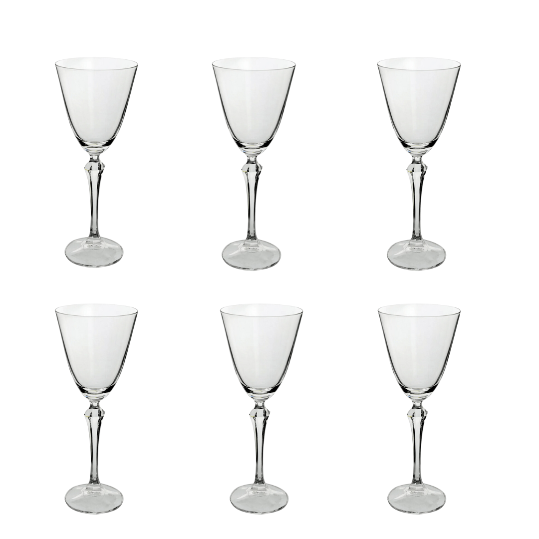 Jogo de 6 Taças Elizabeth Full-Fit em Cristal Ecológico 350ml