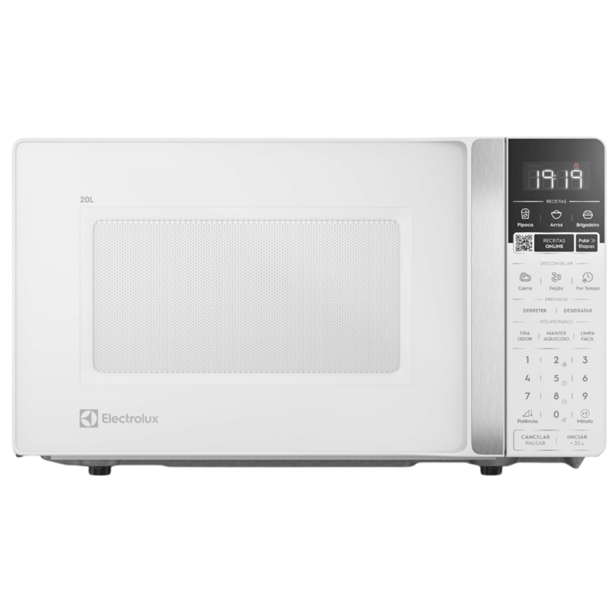 Micro-ondas Electrolux 20L Efficient ME20B Função Descongelamento Assistido Branco 220V