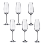 Jogo de 6 Taças para Champagne  em Cristal Dayhome Alizee  290ml