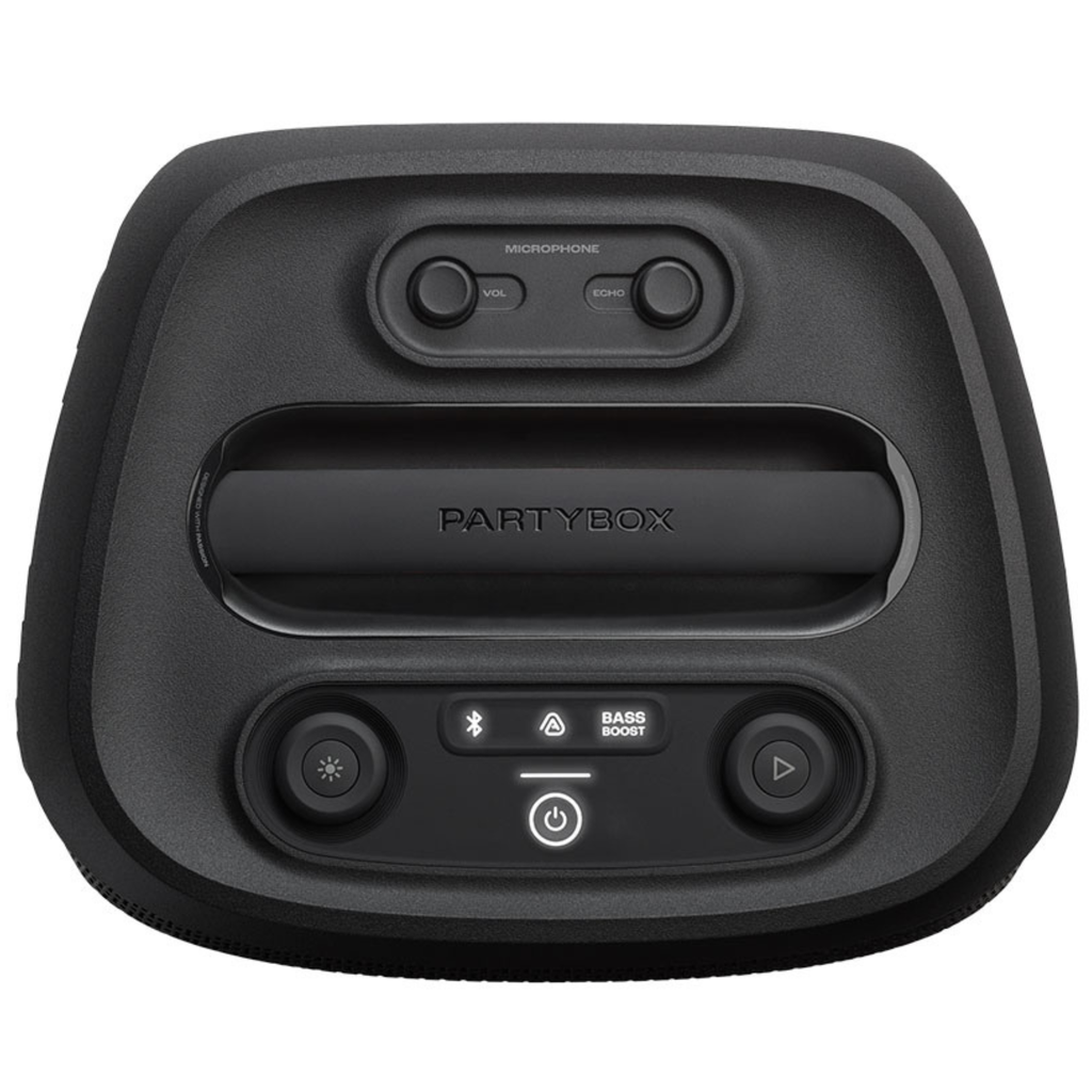 Caixa de Som Portátil JBL PartyBox Encore 2 com 2 Microfones Preto
