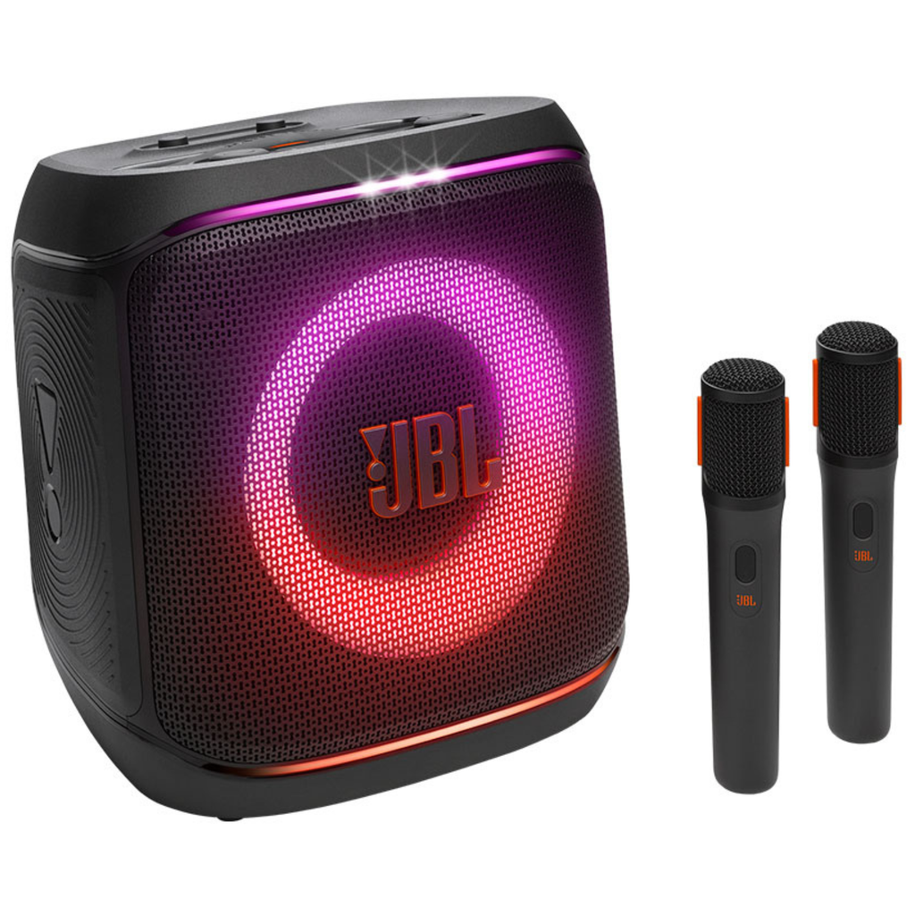 Caixa de Som Portátil JBL PartyBox Encore 2 com 2 Microfones Preto