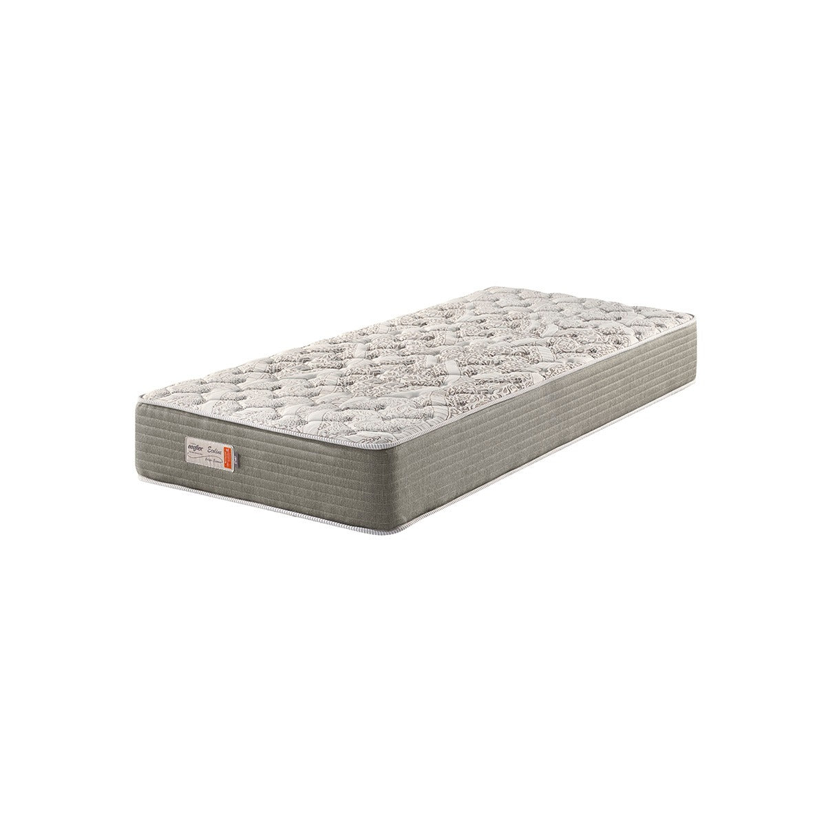 Colchão Espuma Ecoline D-40 Ecoflex Solteiro 88x188x25cm Cinza