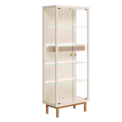 Cristaleira Dune com LED Imcal 74cm Off White