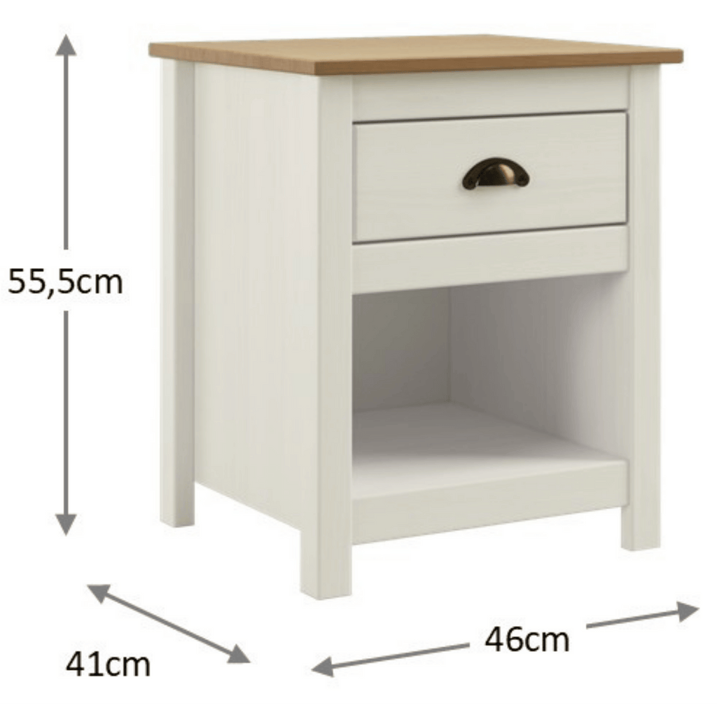 Mesa de Cabeceira Topazio Finestra 1 Gaveta