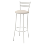 Banqueta Industrial Jade Kappesberg Branco Assento Courino Nude
