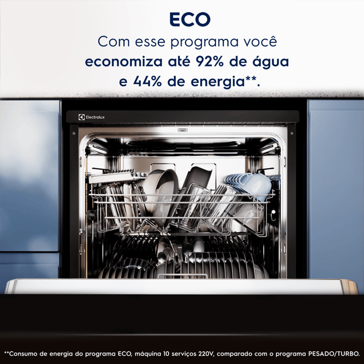Lava-Louças Electrolux 10 Serviços com Programa Lava&Seca LP10E Preto 220V