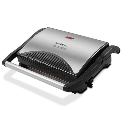 Sanduicheira e Grill Britânia BGR24G Press Supreme Gold Preto/Inox 220V