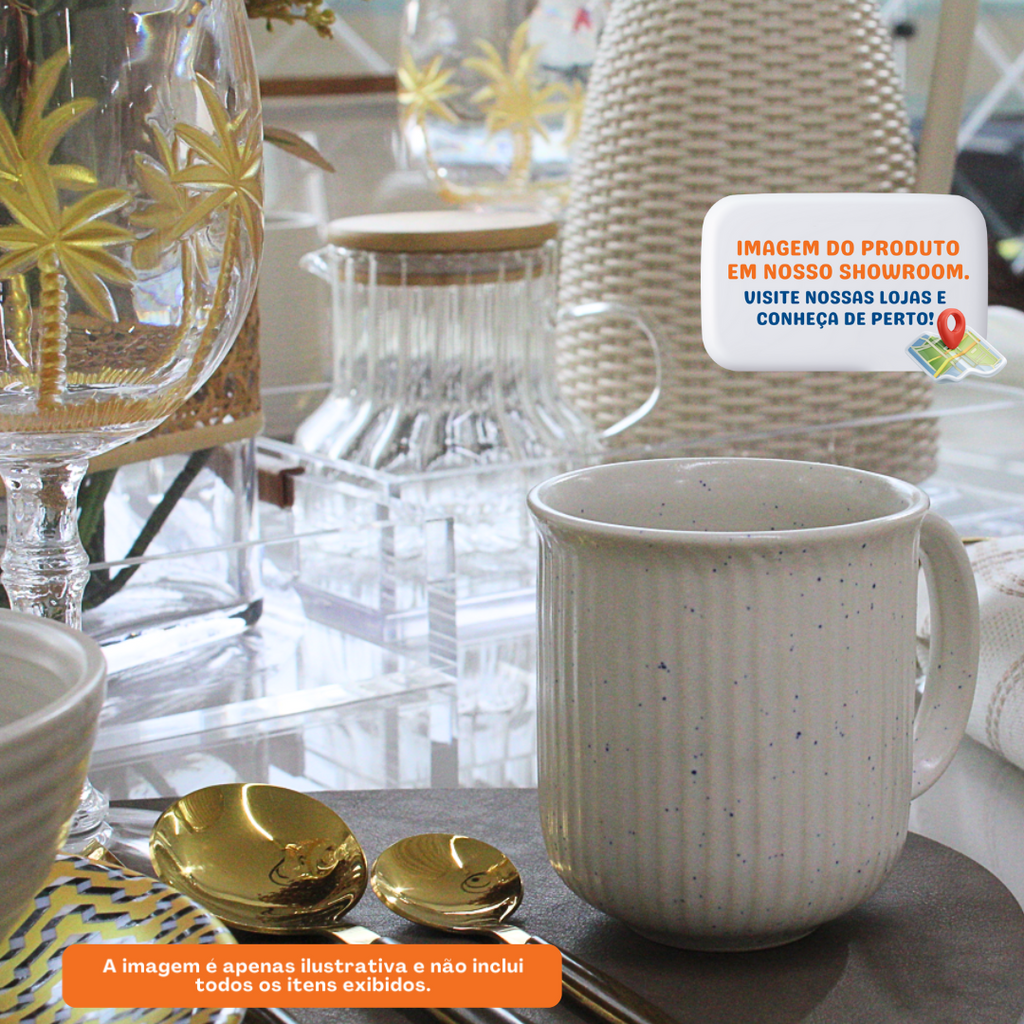 Caneca em Cerâmica Welling Full-Fit 340ml Off White