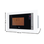 Kit Fischer de Embutir Forno Elétrico 50 Litros Infinity+Micro-ondas 25 Litros Fit Line Branco 220V