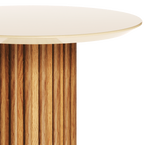 Mesa Lateral Living Redonda Imcal 56x64 Off White