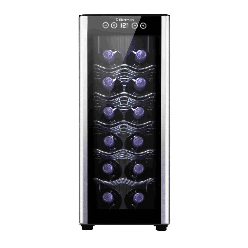 Adega Electrolux com Painel Eletrônico Touch 12 Garrafas ACB12 Preto Bivolt