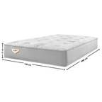 Colchão Blend Casal Ecoflex 138x188x31cm Molas Ensacadas PZ3 Prata