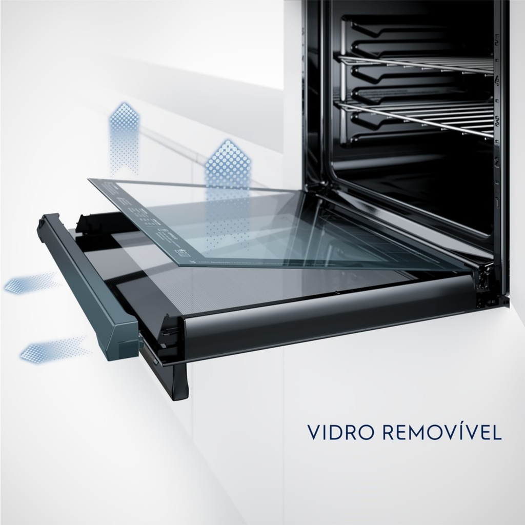 Kit Electrolux Home Pro Forno Elétrico Embutir 80L +Cooktop 5 Bocas +Coifa de Parede 90cm Espelhado 220V