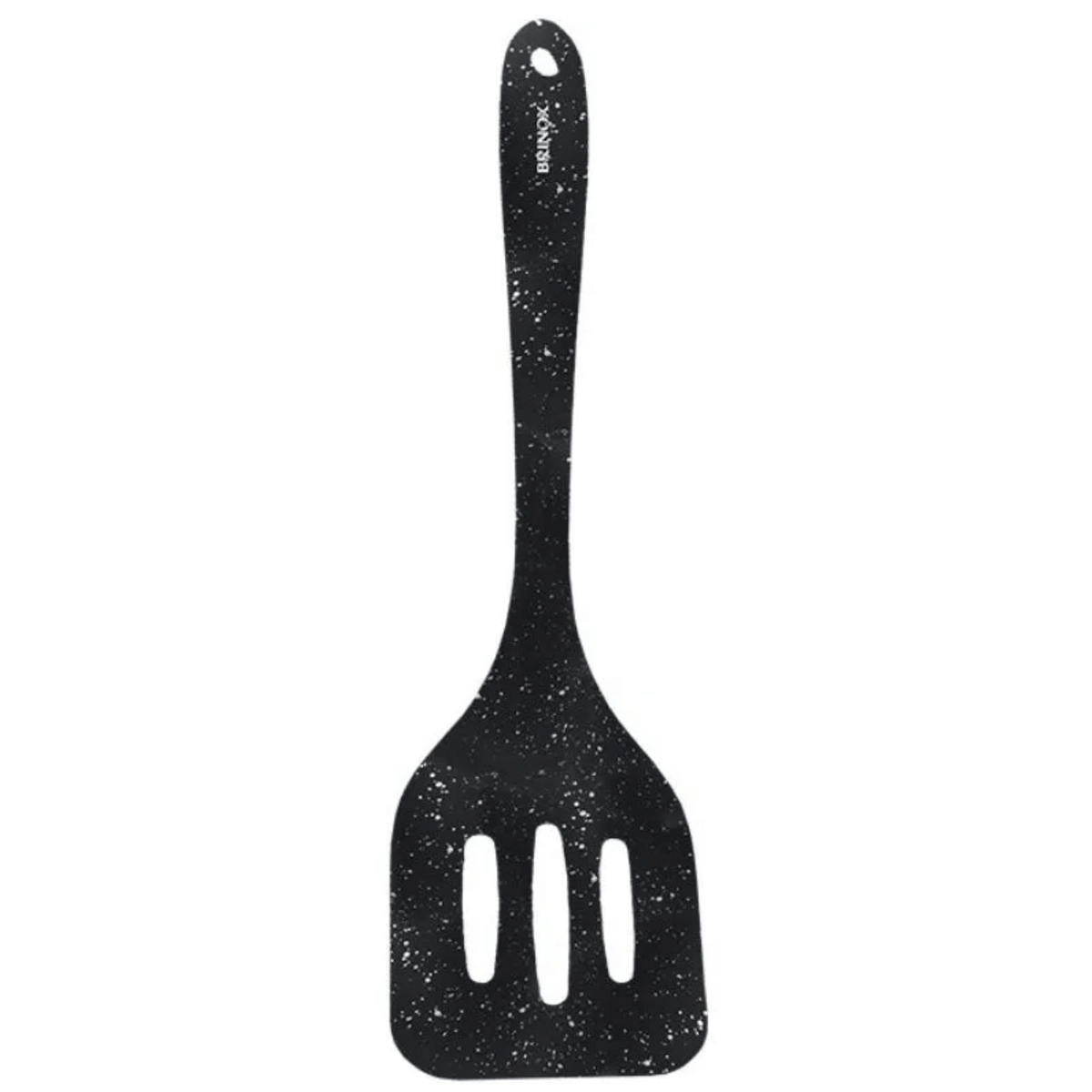 Espatula Vazada de Silicone Brinox Flex 29cm Preto