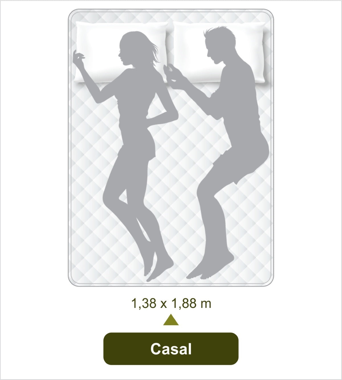 Colchão Espuma Ecoline D-23 Ecoflex Casal 138x188x14cm Cinza