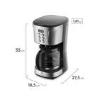 Cafeteira Electrolux Experience Digital com Timer ECM30 38 Xícaras Preto/Inox 220V