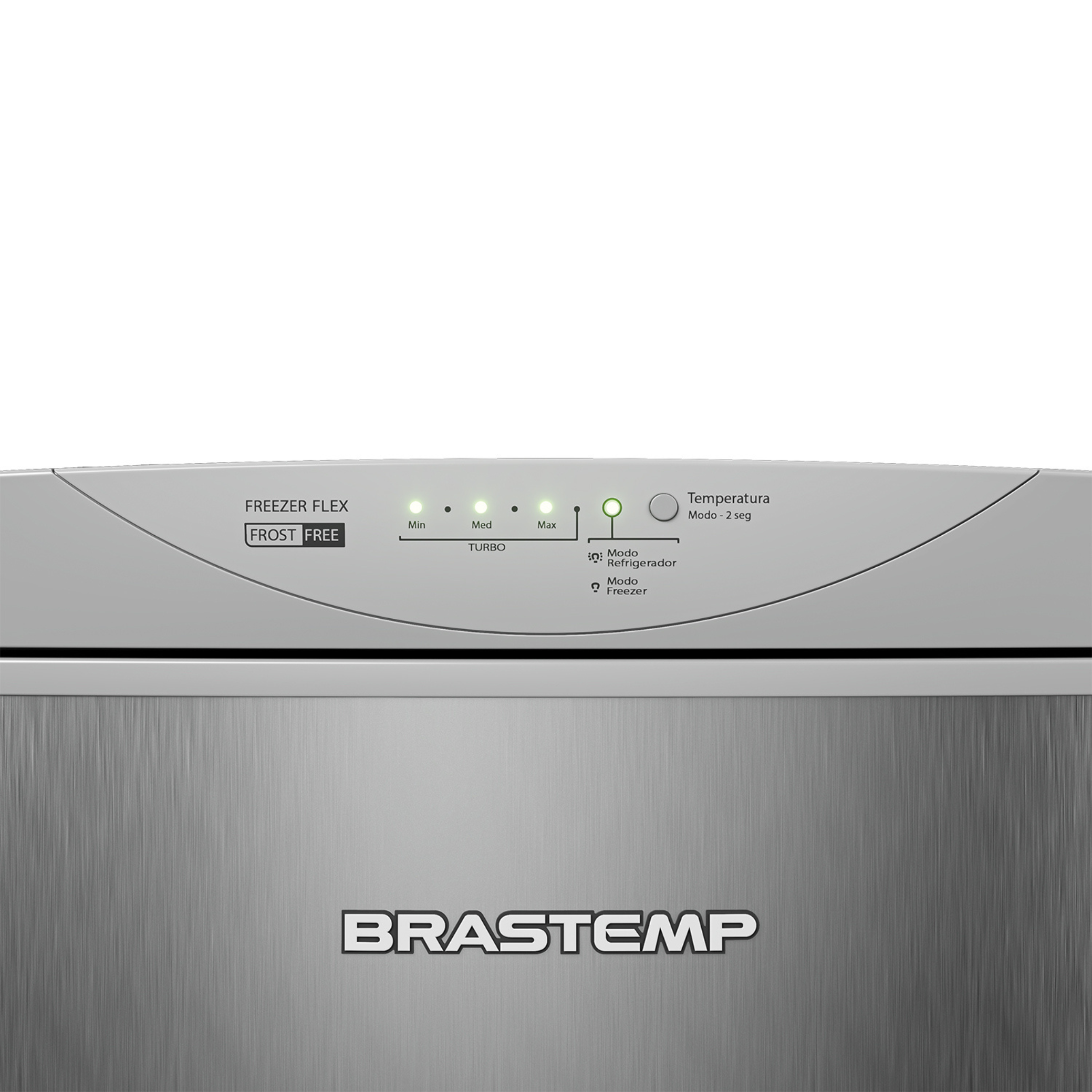 Freezer Vertical Flex Brastemp 276L BVR28PK Frost Free Platinum 220V