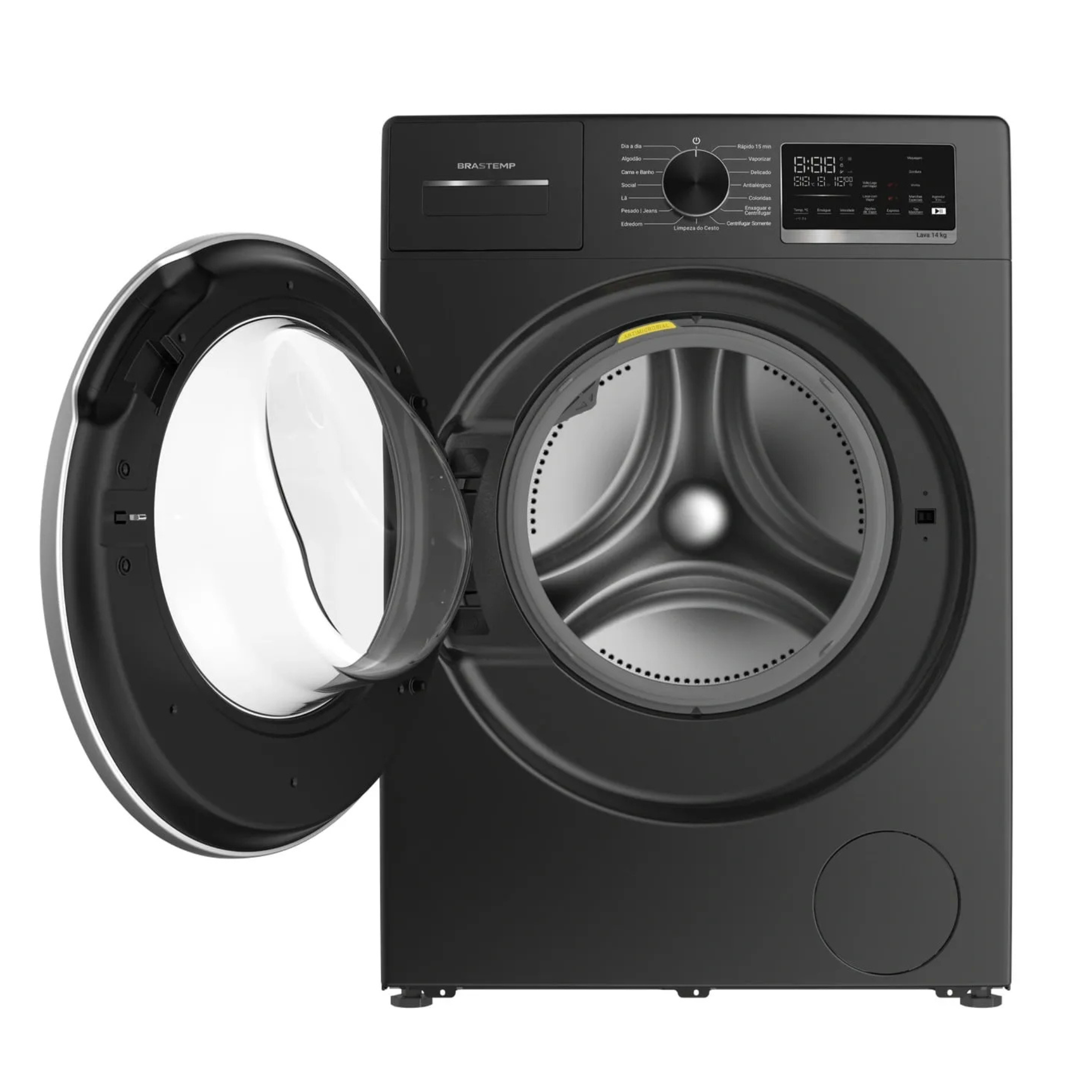 Conjunto Brastemp Lavadora de Roupas 14kg Inverter BNF14AS + Secadora Piso 10kg BSR10BB 220V