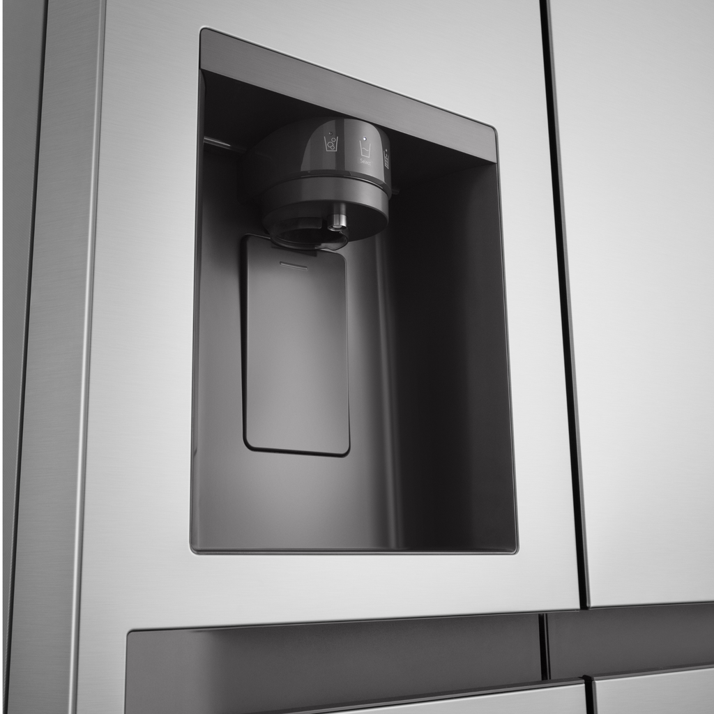 Refrigerador LG 638L Side By Side Inverter com Água e Gelo na Porta Inox Look Bivolt