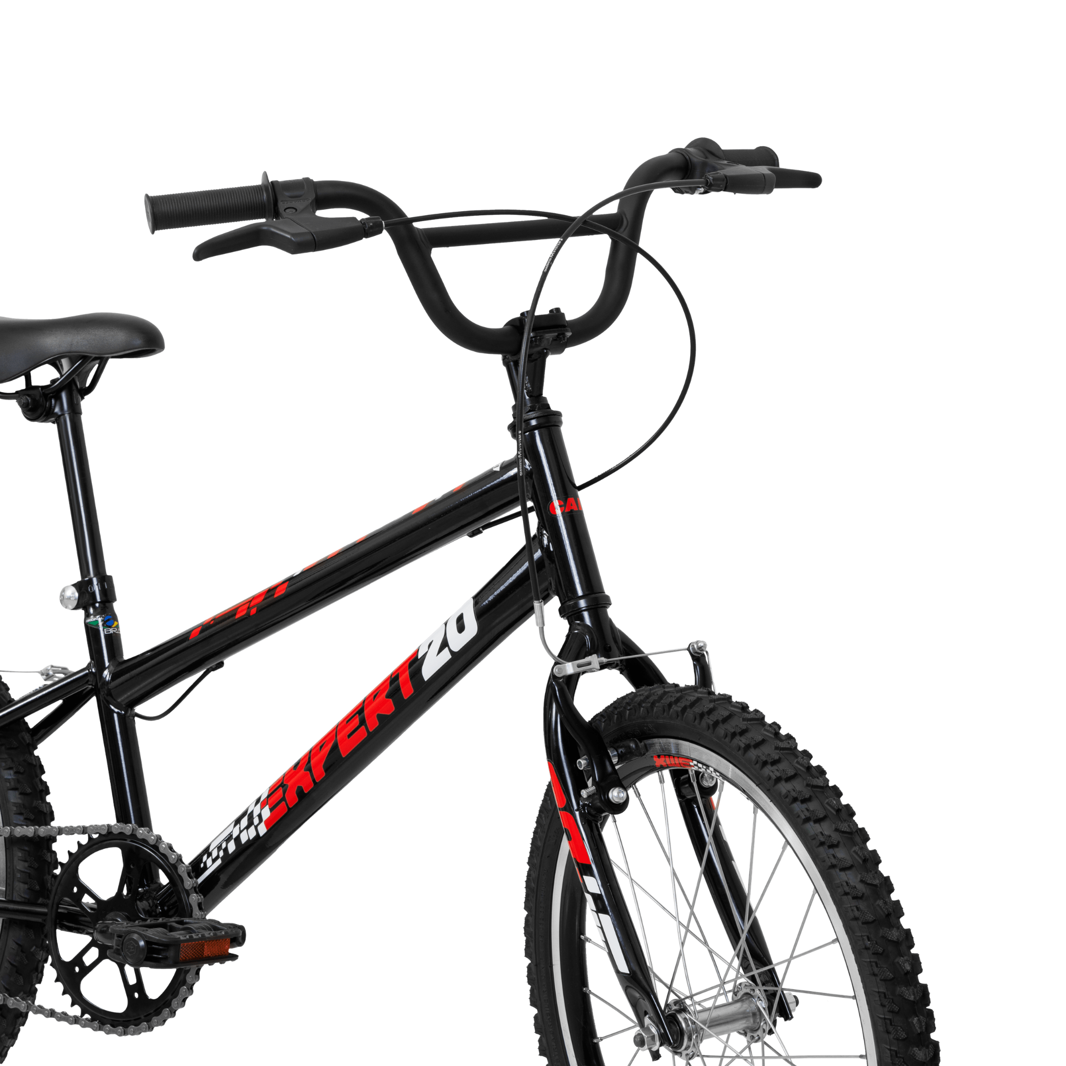 Bicicleta Caloi Expert Aro 20 V-Brake Preto