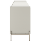 Balcão Buffet Jasper Província 184cm 3 Portas 3 Gavetas Champanhe e Off White