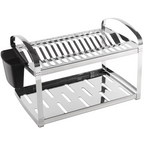 Escorredor de Louça Brinox Suprema com Porta Talheres 16 Pratos Inox