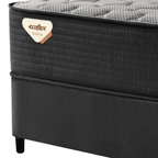 Conjunto Cama Box Solteiro Relax Comfort Ecoflex  88X188x66 Molas Ensacadas