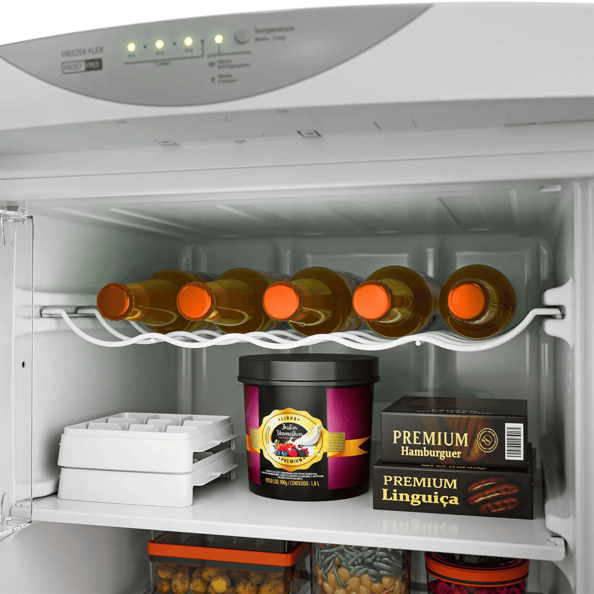 Freezer Vertical Flex Brastemp 276L BVR28PB Frost Free Branco 220V