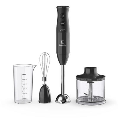 Mixer Electrolux TruFlow Processador e Batedor de Claras 600W EIB20 Preto/Inox 220V