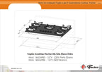 Cooktop à Gás Fischer 5 Bocas 1642-6986 Vidro Branco Bivolt