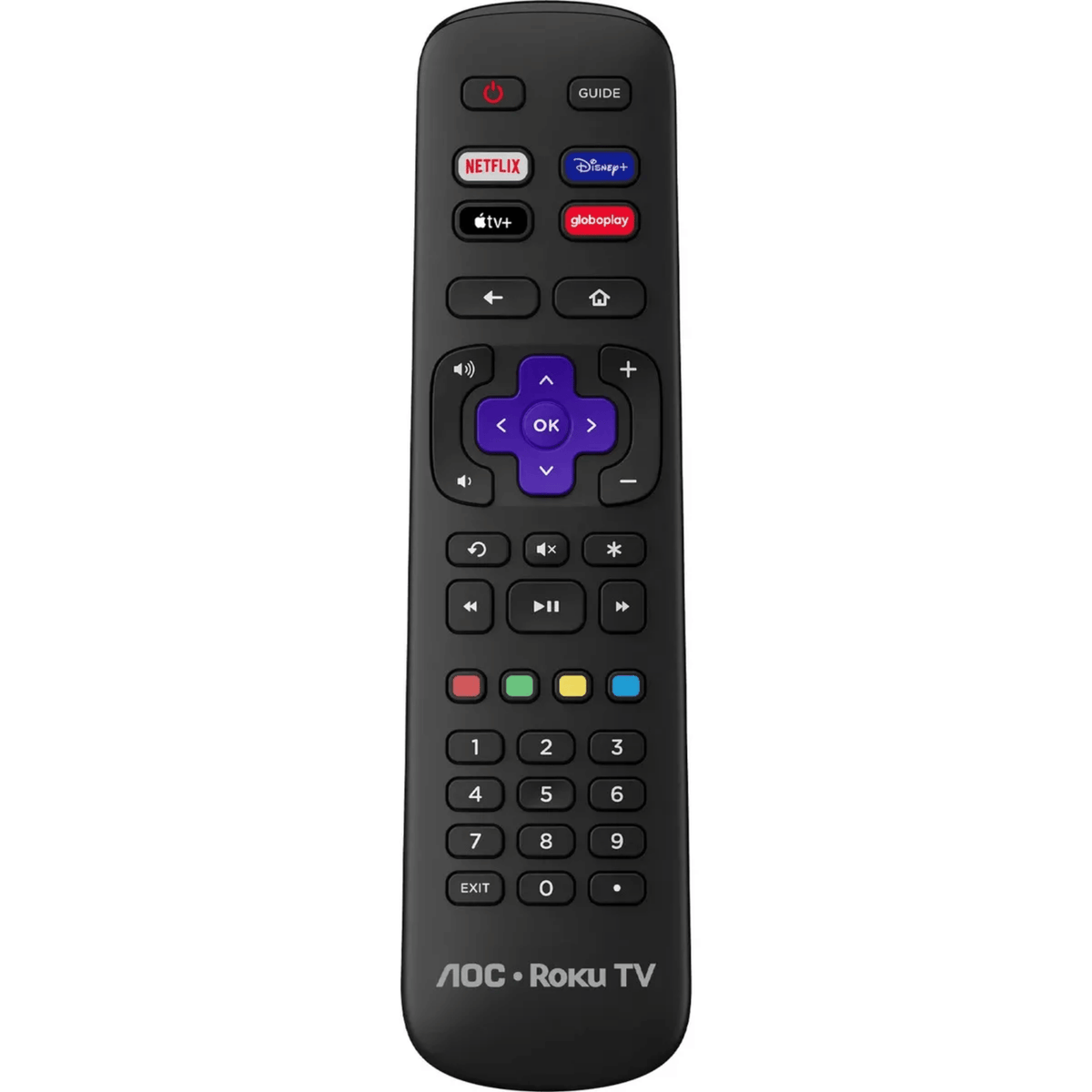 Smart TV LED 40" Full HD AOC 40S5045 Roku TV Wi-Fi Preto Bivolt