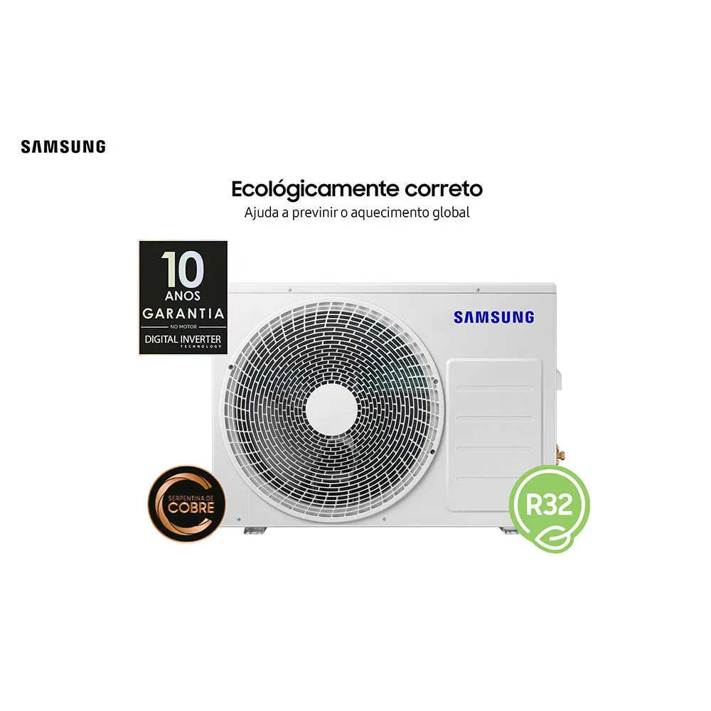 Ar-Condicionado Split Inverter Samsung 12000 BTUs WindFree Frio 220V