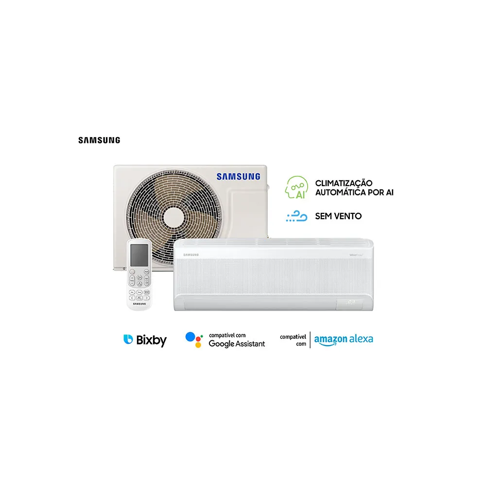 Ar-Condicionado Split Inverter Samsung 12000 BTUs WindFree Frio 220V