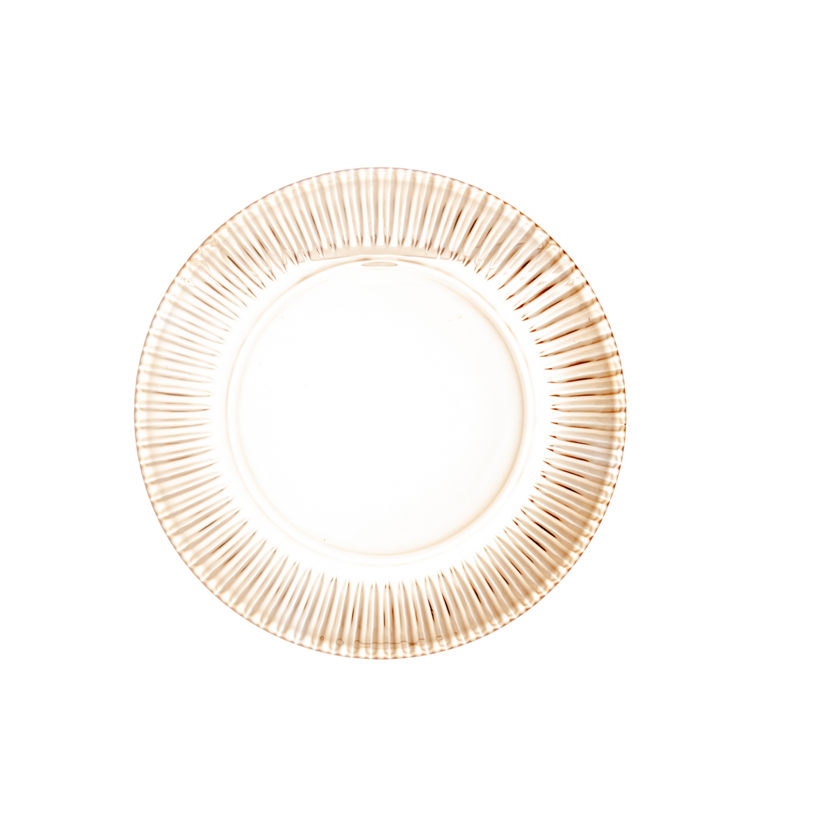 Prato Sobremesa Coliseu Cristal 19cm Âmbar