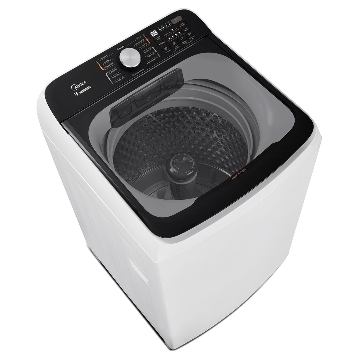 Lavadora de Roupas Midea 15KG Wave Agitador Branco 220V