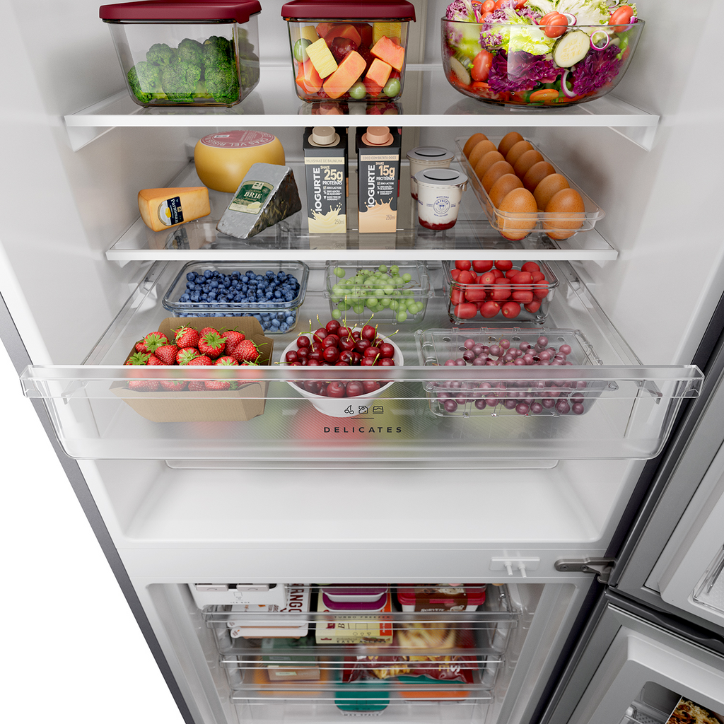 Refrigerador Brastemp 500L BRE66AK Duplex Inverse Inteligente B= Smart Cor Inox Bivolt