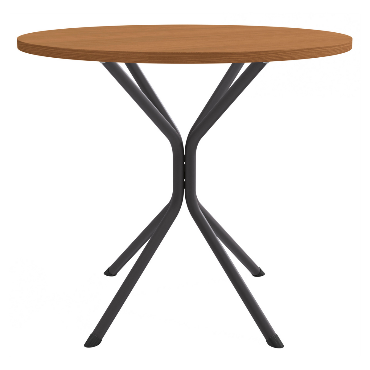 Mesa Redonda Creta Kappesberg 90cm Crome Canela e Preto