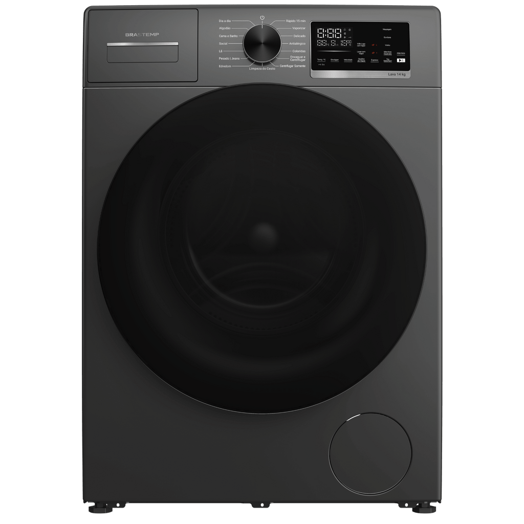 Conjunto Brastemp Lavadora de Roupas 14kg Inverter BNF14AS + Secadora de Parede 10kg BSI10BB 220V