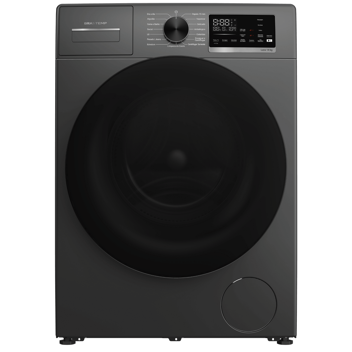 Conjunto Brastemp Lavadora de Roupas 14kg Inverter BNF14AS + Secadora de Parede 10kg BSI10BB 220V