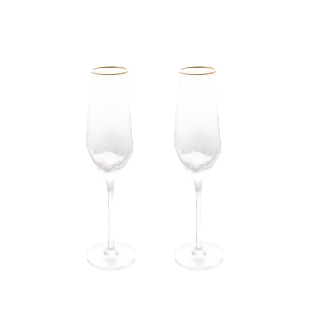 Jogo de 2 Taças para Champagne Rojemac Taj Cristal