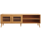 Rack R430C Dalla Costa 160cm 2 Portas Carvalho Rosé