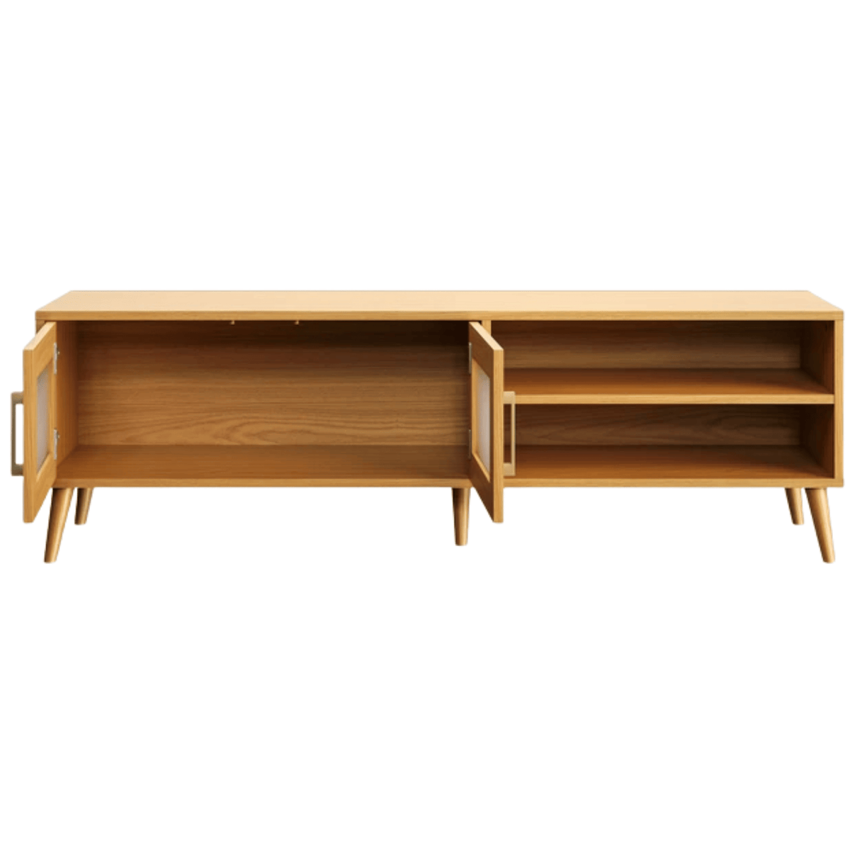 Rack R430C Dalla Costa 160cm 2 Portas Carvalho Rosé
